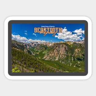 Beartooth Highway Wyoming and Montana Sticker